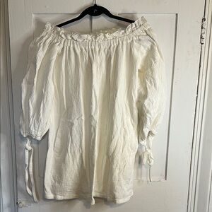 Maurie + Eve Off-Shoulder White Dress